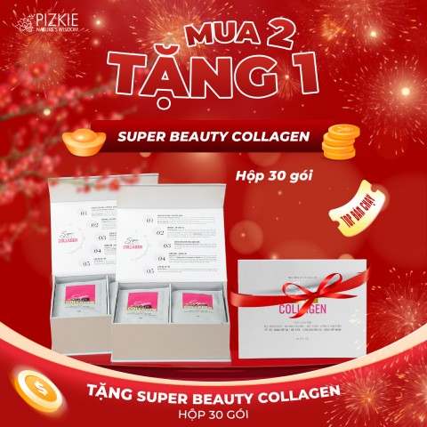 Super Beauty Collagen 3 Hộp (30 Gói/Hộp)