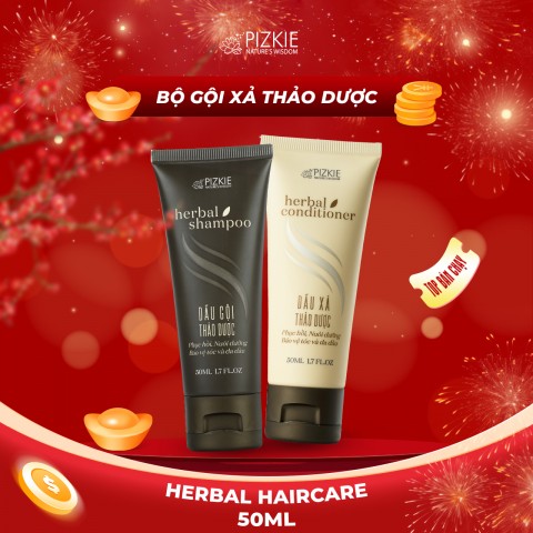 Bộ Herbal Shampoo (Dầu gội thảo dược) 50ml + Herbal Conditioner 50ml